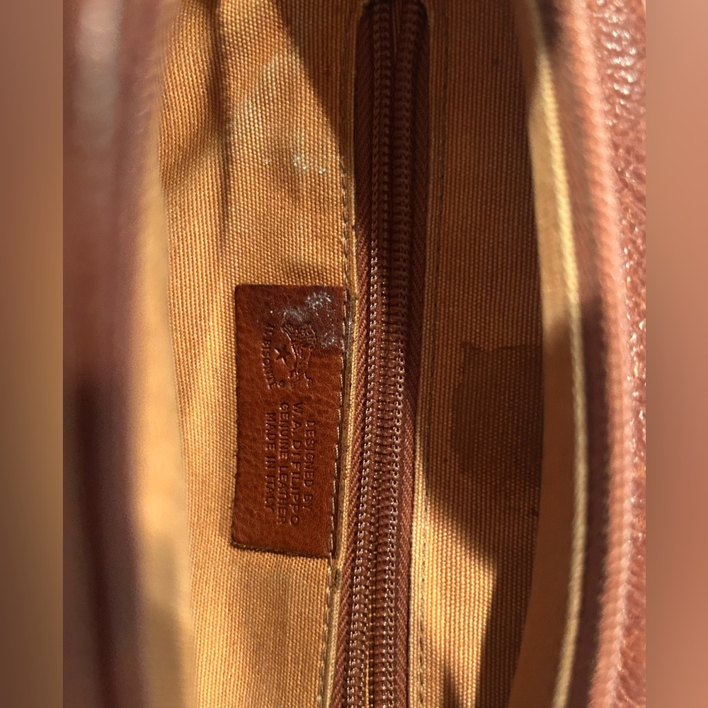 Vintage Il Bisonte pebble leather crossbody bag - Picture 7 of 10